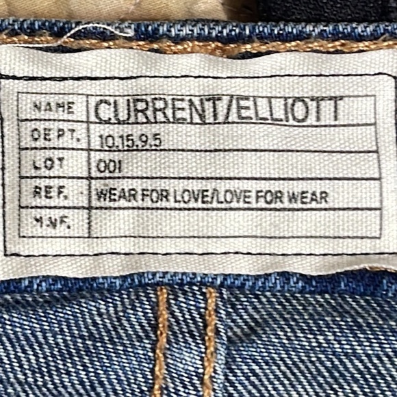 Current/Elliot Ankle Skinny Jeans lined with chain Distressed Sample New Size 27 - Picture 5 of 8